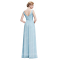 Starzz 2016 Sleeveless V-Back Light Blue Long Cheap Chiffon Prom Dress ST000061-5